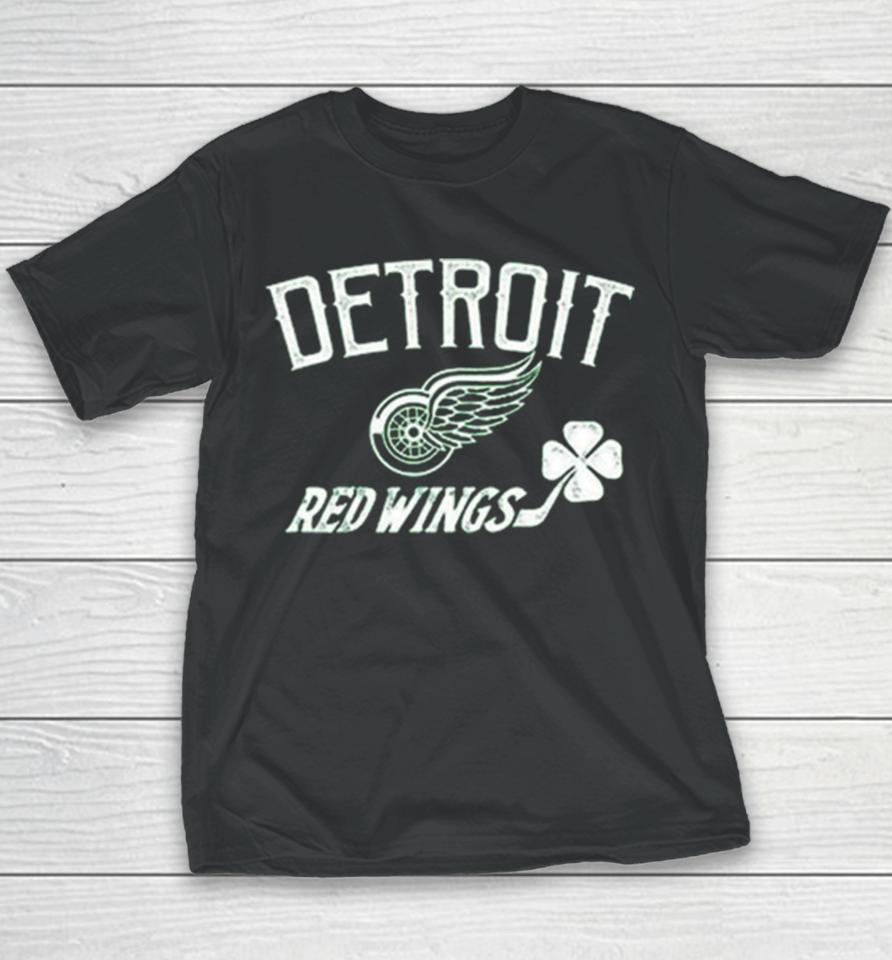 Detroit Red Wings Levelwear Youth St. Patrick’s Day Little Richmond Clover Youth T-Shirt