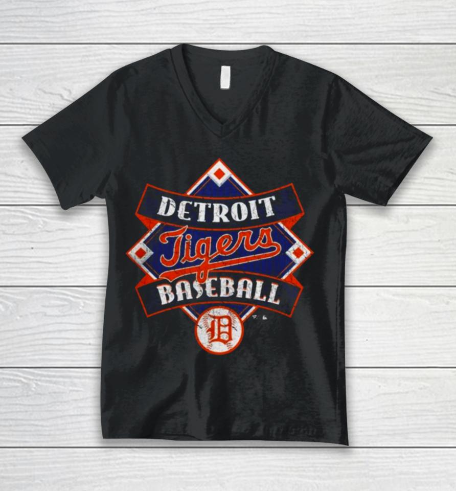 Detroit Tigers Fanatics Branded Cooperstown Collection Field Play Unisex V-Neck T-Shirt