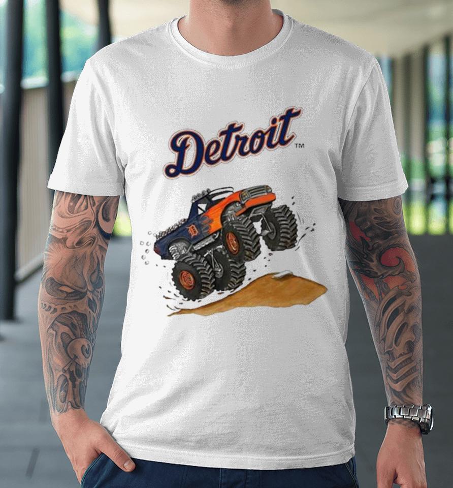Detroit Tigers Monster Truck Mlb Premium T-Shirt