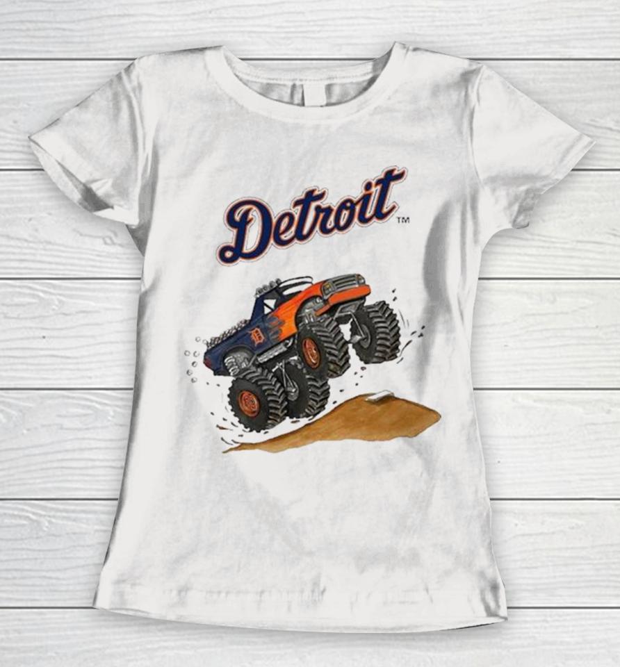 Detroit Tigers Monster Truck Mlb Women T-Shirt