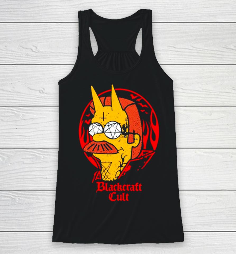 Devil Flanders Did I Hear Someone Wanted To Sell Their Soul Racerback Tank