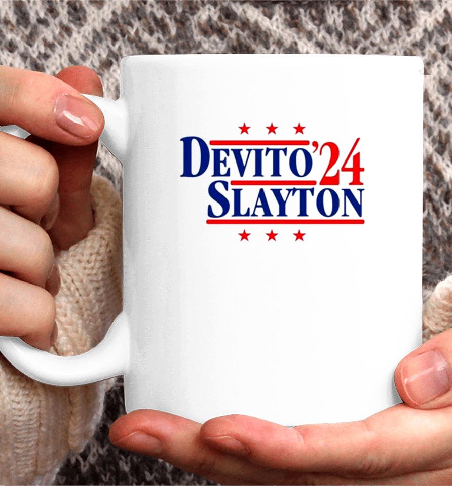 Devito And Slayton ’24 New York Football Legends Political Campaign Parody Coffee Mug