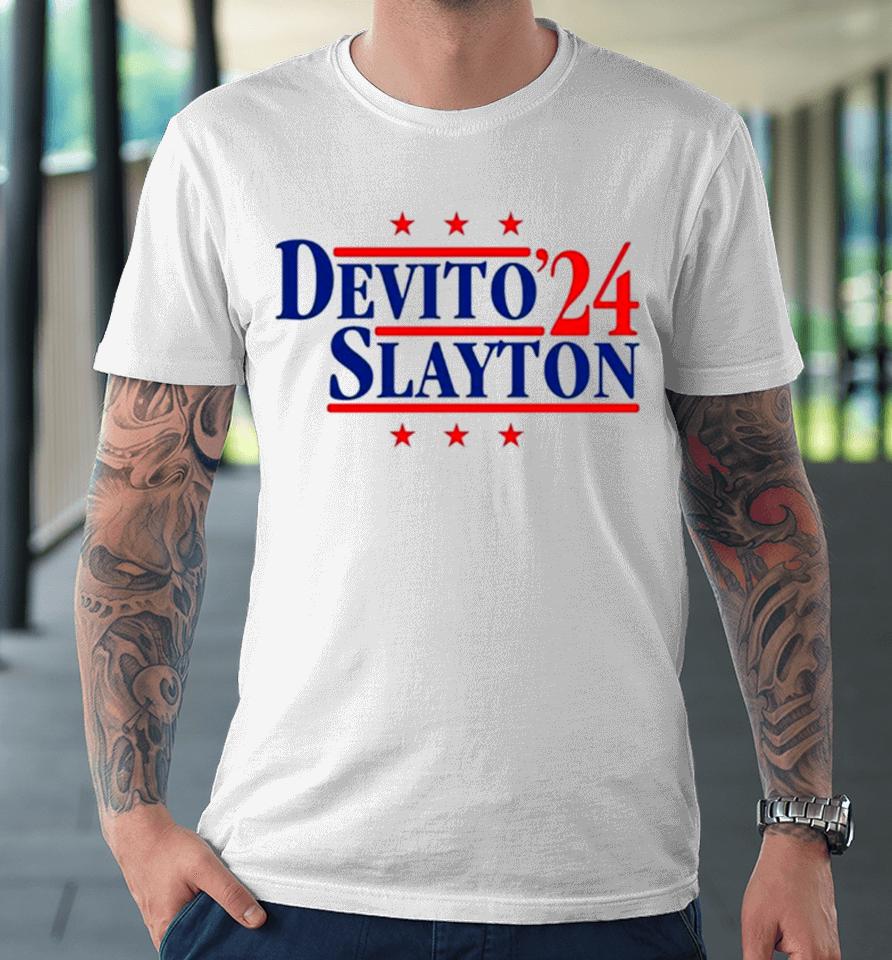 Devito And Slayton ’24 New York Football Legends Political Campaign Parody Premium T-Shirt