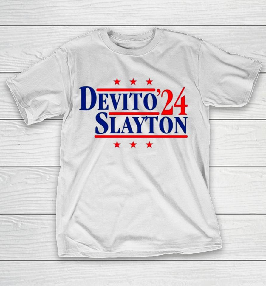Devito And Slayton ’24 New York Football Legends Political Campaign Parody T-Shirt