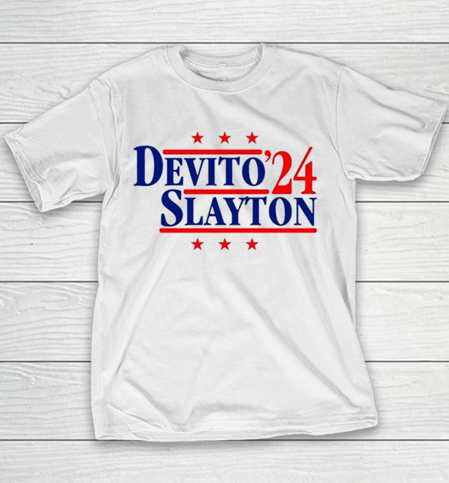Devito And Slayton ’24 New York Football Legends Political Campaign Parody Youth T-Shirt
