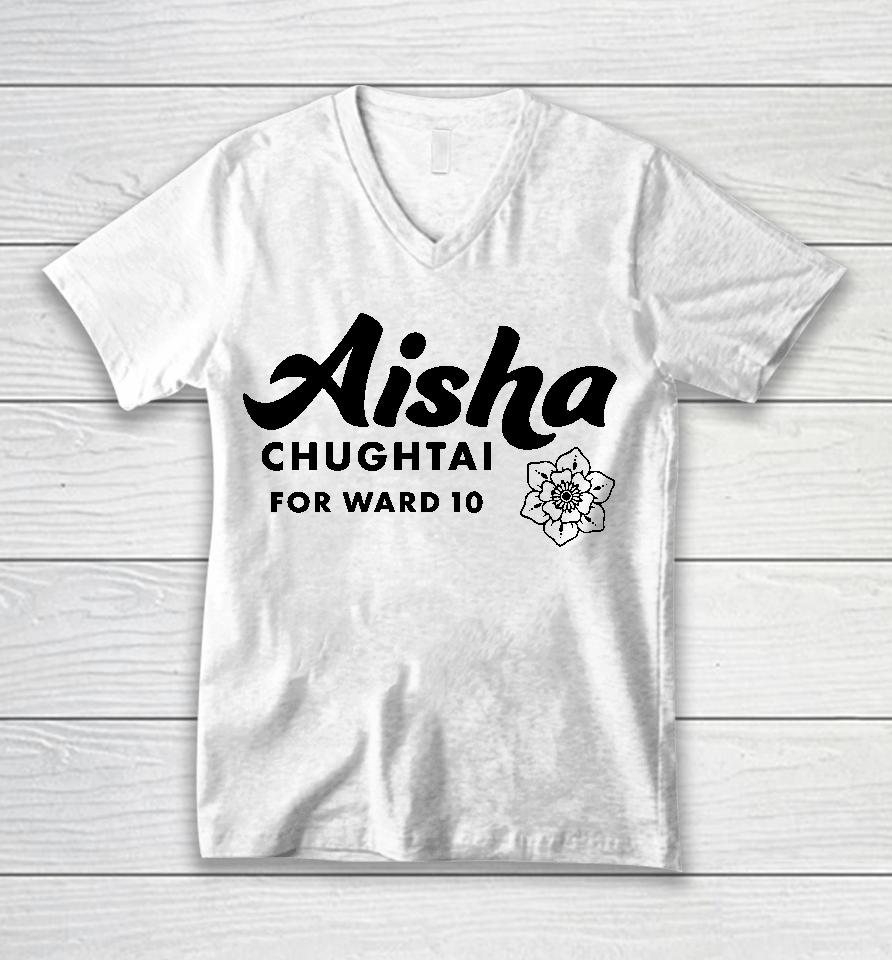 Dfl Aisha Chughtai For Ward 10 Unisex V-Neck T-Shirt