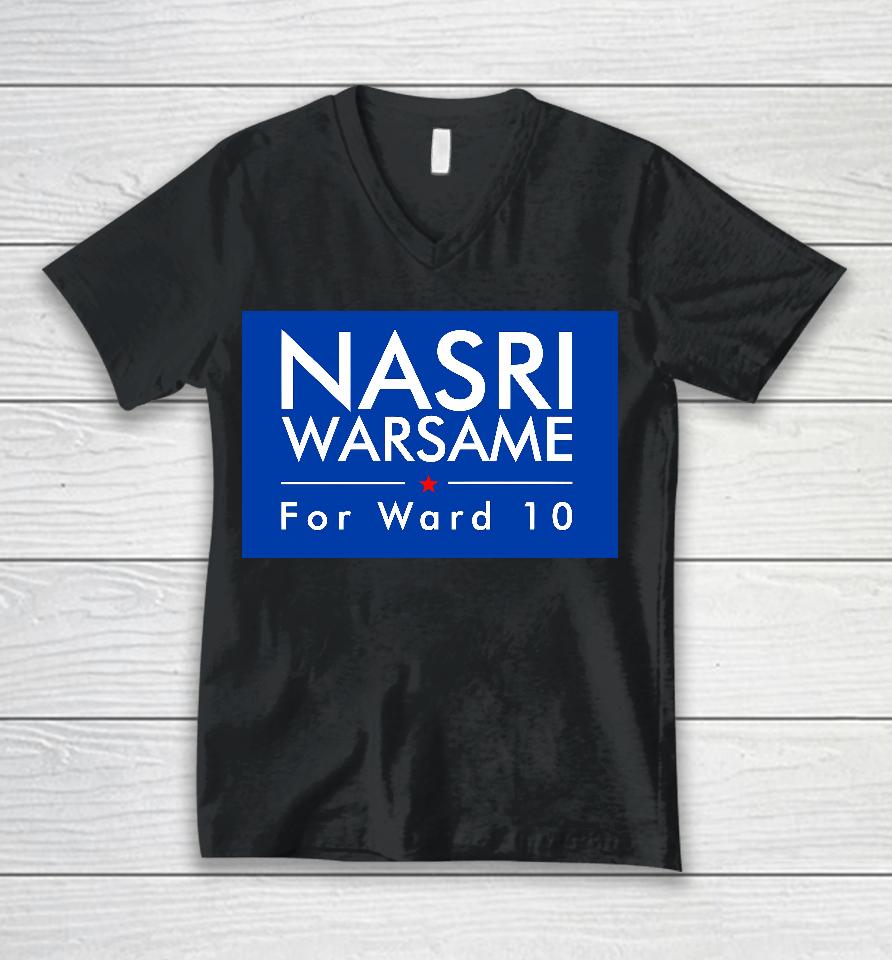 Dfl Nasri Warsame For Ward 10 Unisex V-Neck T-Shirt