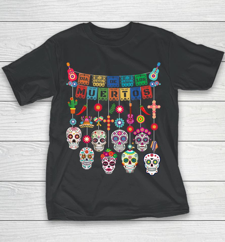 Dia De Los Muertos Day Of The Dead Youth T-Shirt