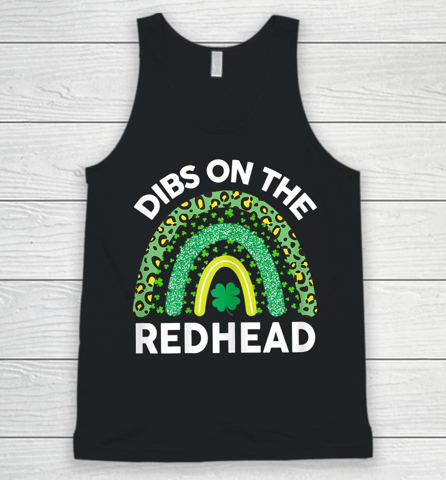 Dibs On The Redhead St Patrick's Day Unisex Tank Top