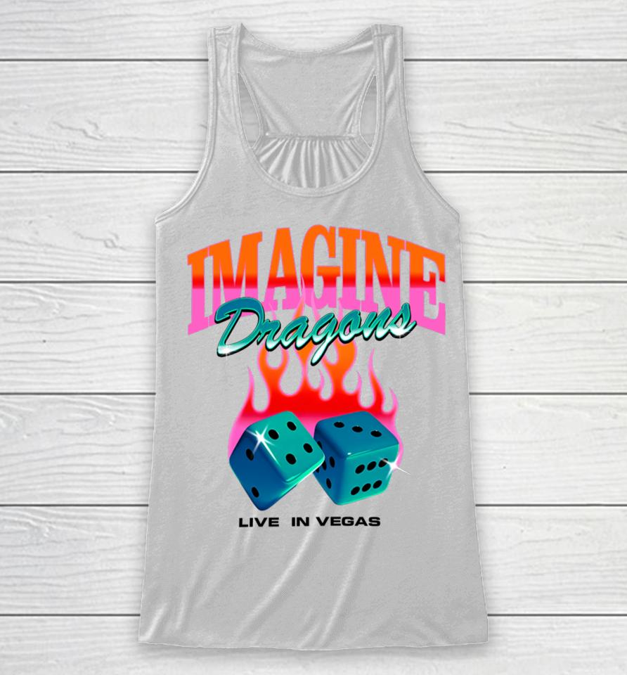 Dice Cube Imagine Dragons Live In Vegas Racerback Tank