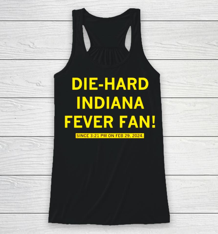 Die Hard Indiana Fever Fan Racerback Tank