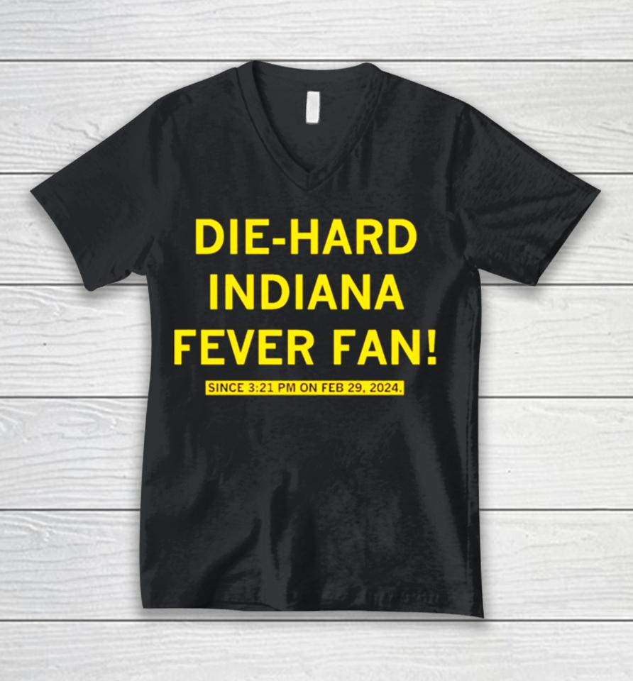 Die Hard Indiana Fever Fan Unisex V-Neck T-Shirt