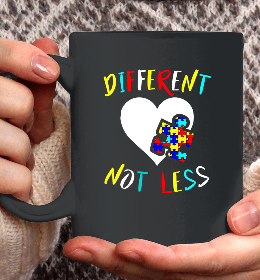 Different Not Less Autism Awareness Coffee Mug
