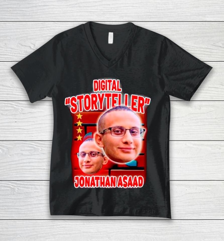 Digital Storyteller Jonathan Asaad Unisex V-Neck T-Shirt