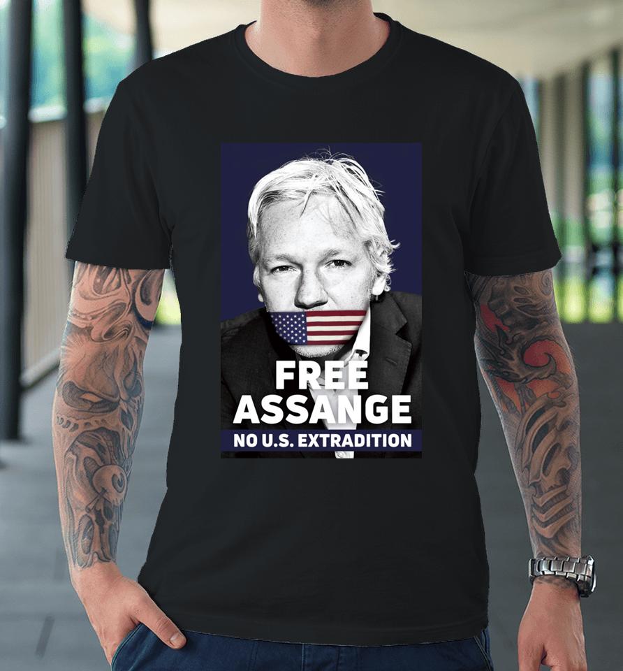 Dimitar Apasiev Free Assange No Us Extradition Premium T-Shirt