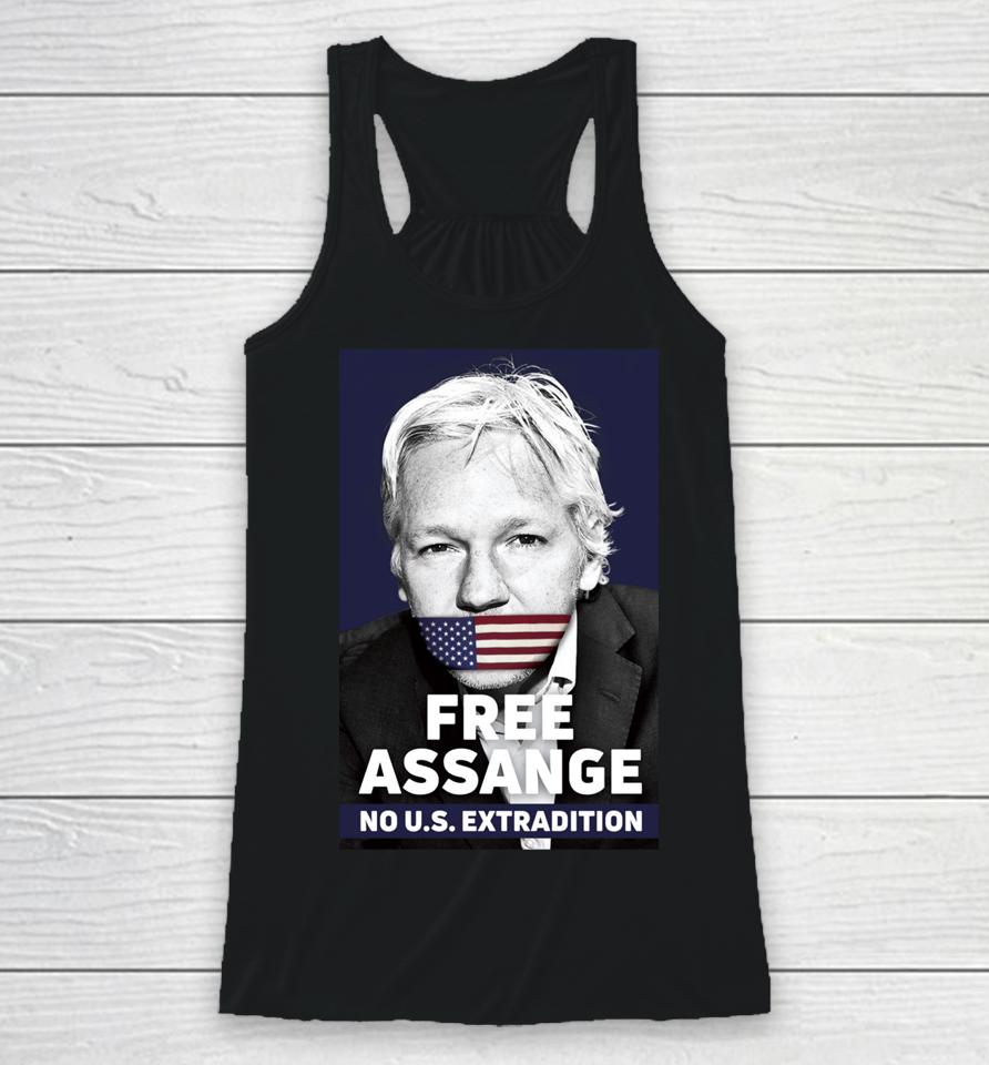 Dimitar Apasiev Free Assange No Us Extradition Racerback Tank