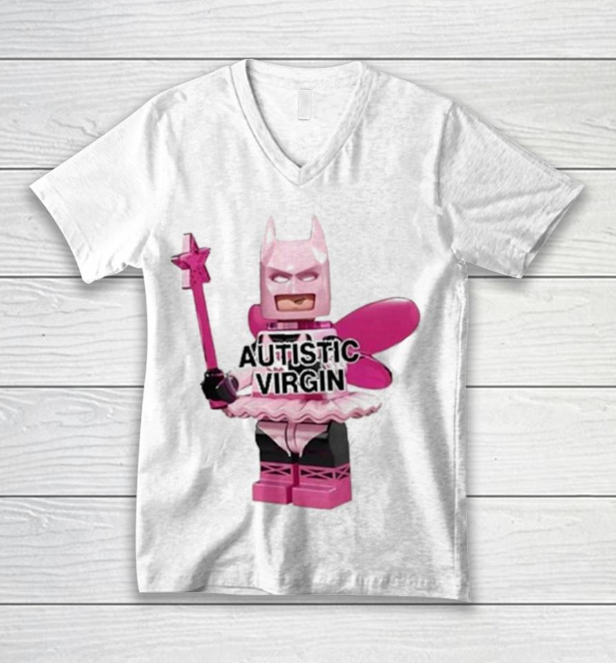 Dippy Autistic Virgin Batman Unisex V-Neck T-Shirt