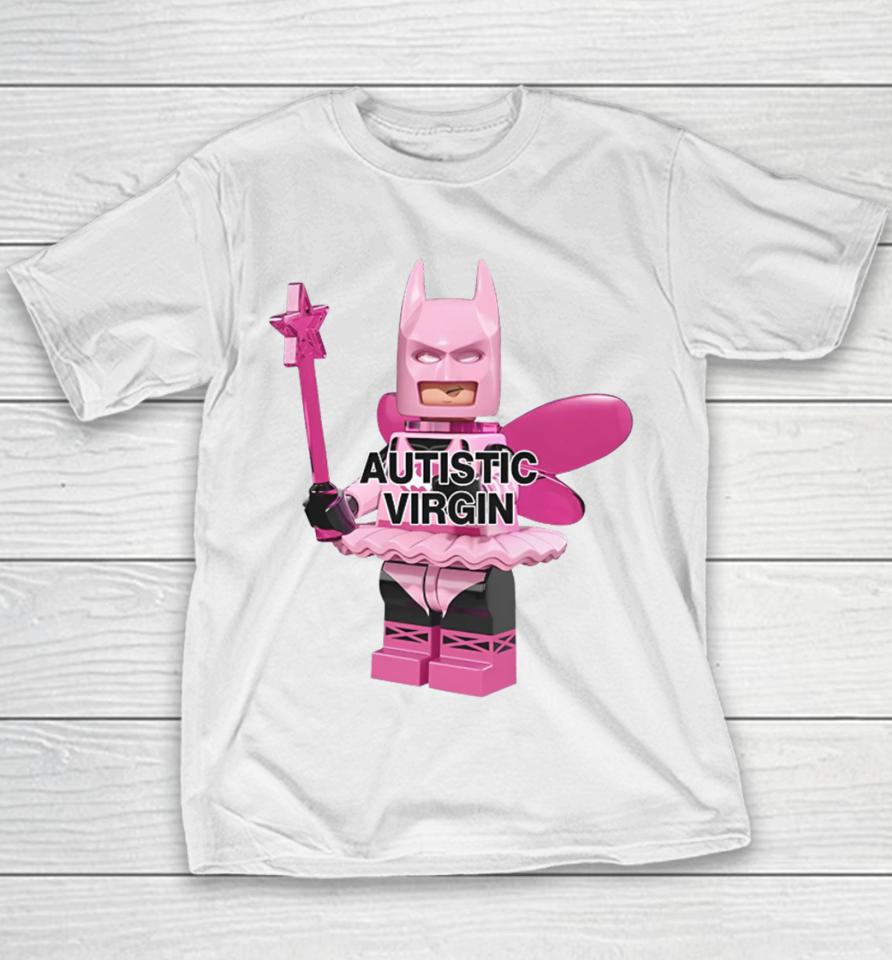 Dippytees Autistic Virgin Batman Youth T-Shirt