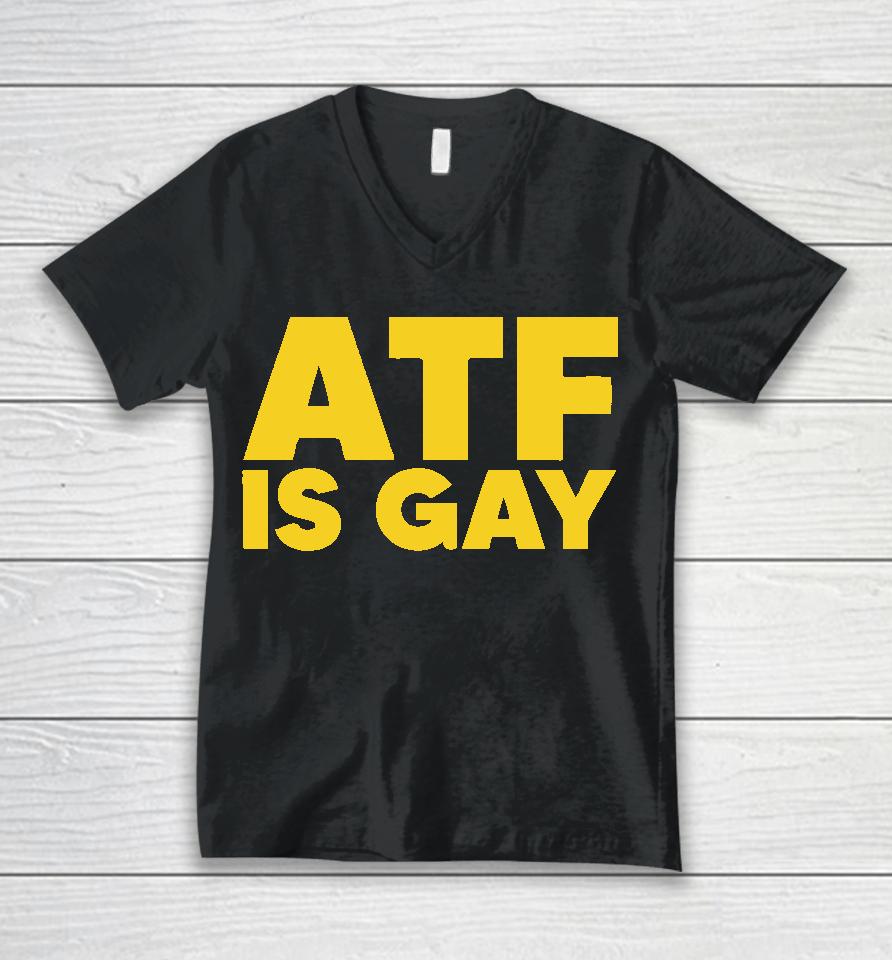 Dirty Kid Atf Is Gay Unisex V-Neck T-Shirt