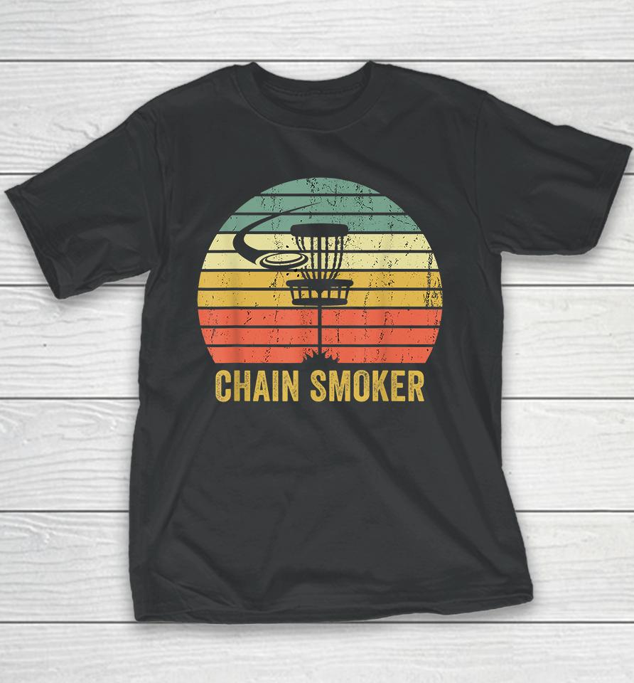 Disc Golf Chain Smoker Youth T-Shirt