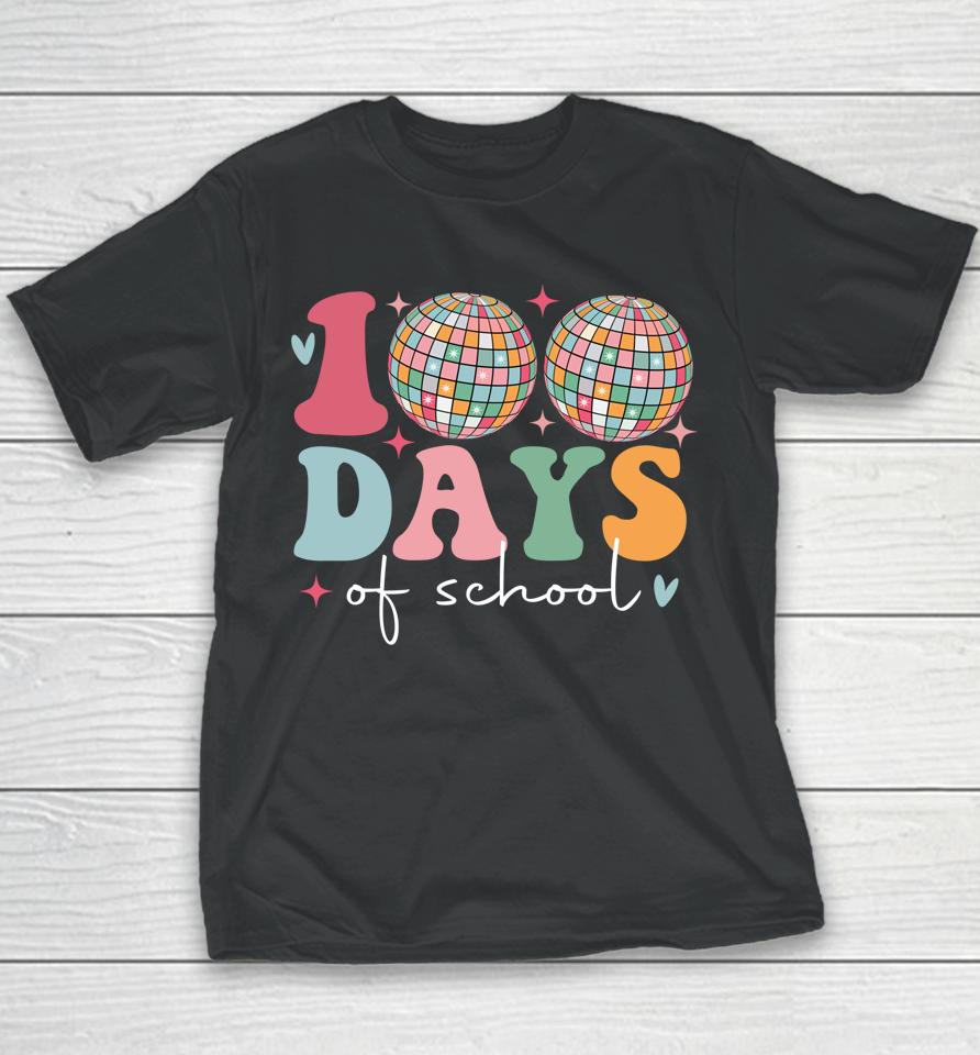 Disco Ball 100 Days Of School Youth T-Shirt