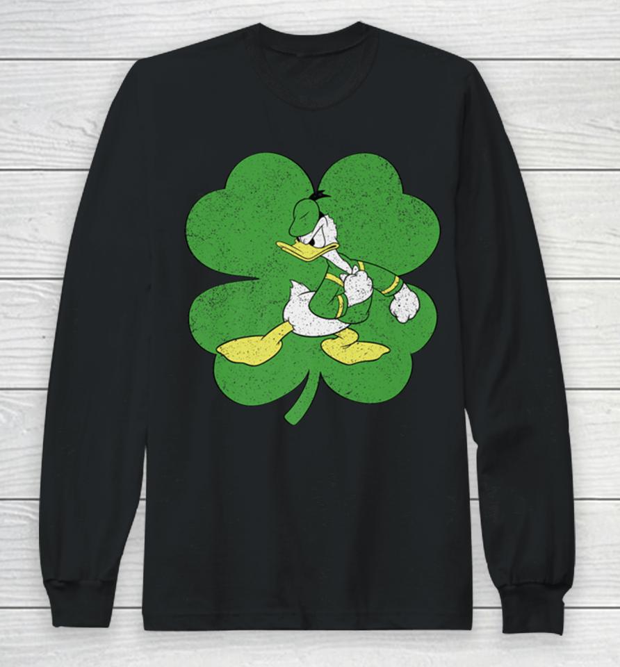 Disney Donald Duck Shamrock St Patrick’s Day Long Sleeve T-Shirt