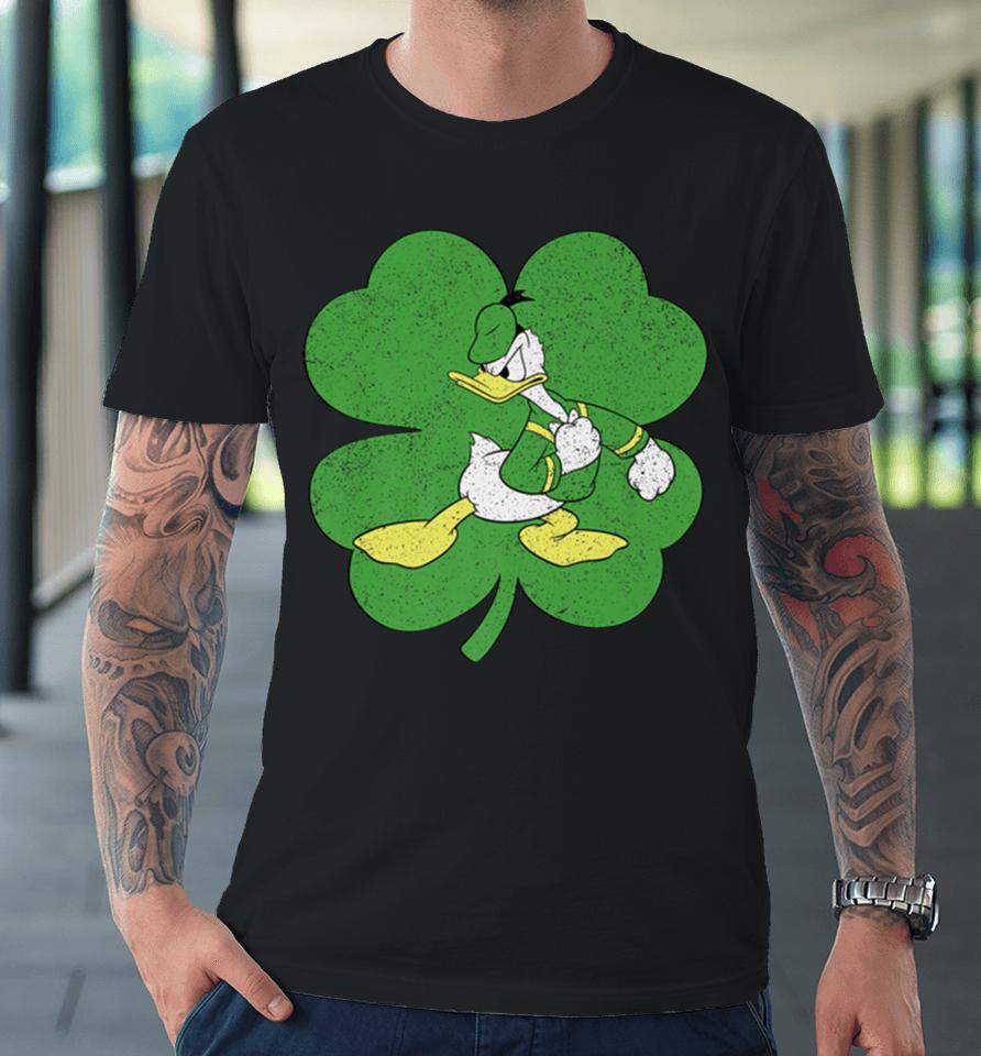 Disney Donald Duck Shamrock St Patrick’s Day Premium T-Shirt