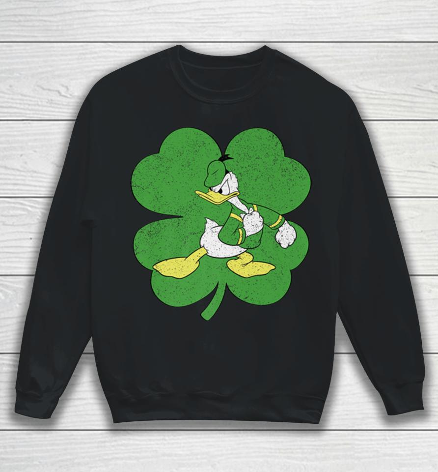 Disney Donald Duck Shamrock St Patrick’s Day Sweatshirt
