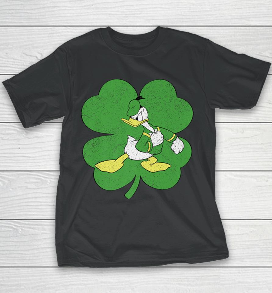 Disney Donald Duck Shamrock St Patrick’s Day Youth T-Shirt