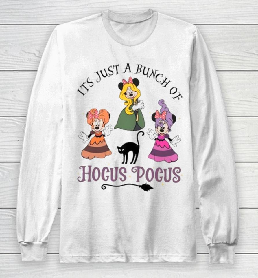 Disney Mickey Its Just A Bunch Of Hocus Pocus Halloween Long Sleeve T-Shirt