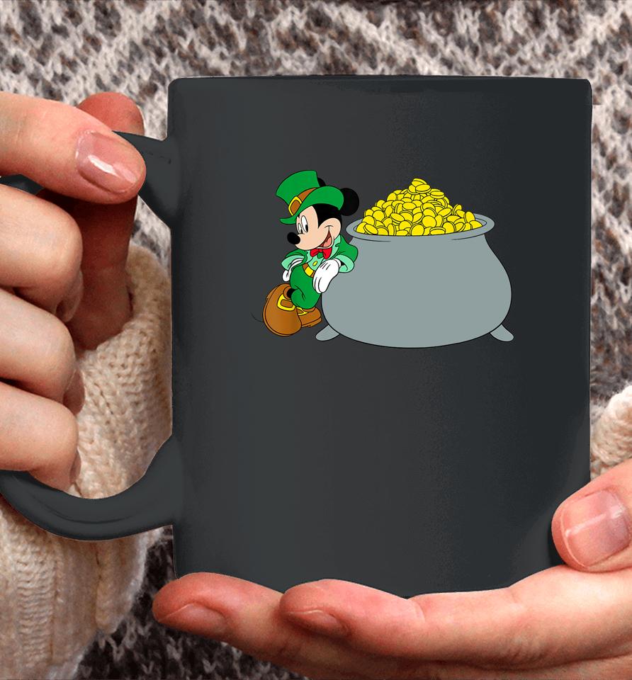 Disney Mickey Mouse St Patrick's Day Pot Of Gold Coffee Mug