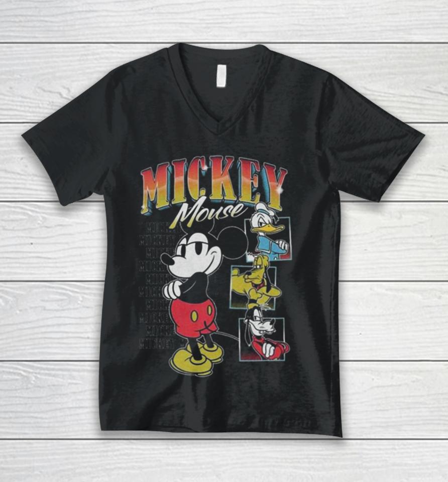 Disney Mickey Mouse Tough Guys Mickey Unisex V-Neck T-Shirt