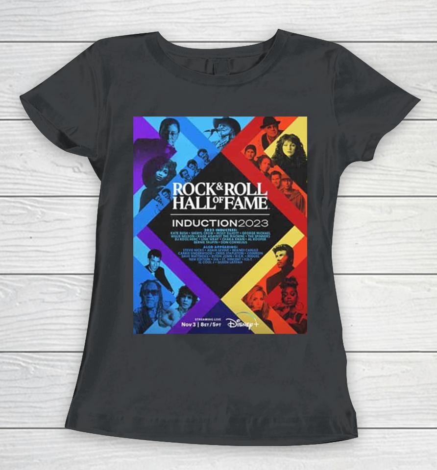 Disney Plus Unforgettable Celebration Of Music Rock And Roll Hall Of Fame Induction 2023 Ceremony Women T-Shirt