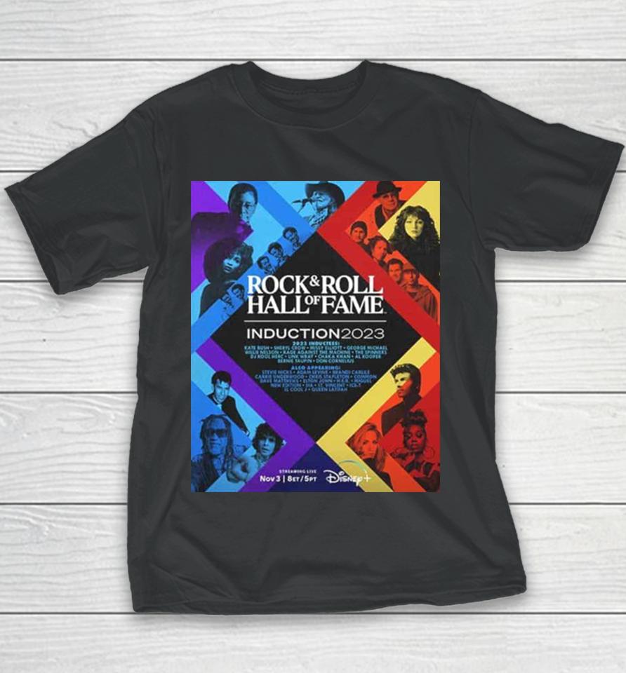 Disney Plus Unforgettable Celebration Of Music Rock And Roll Hall Of Fame Induction 2023 Ceremony Youth T-Shirt