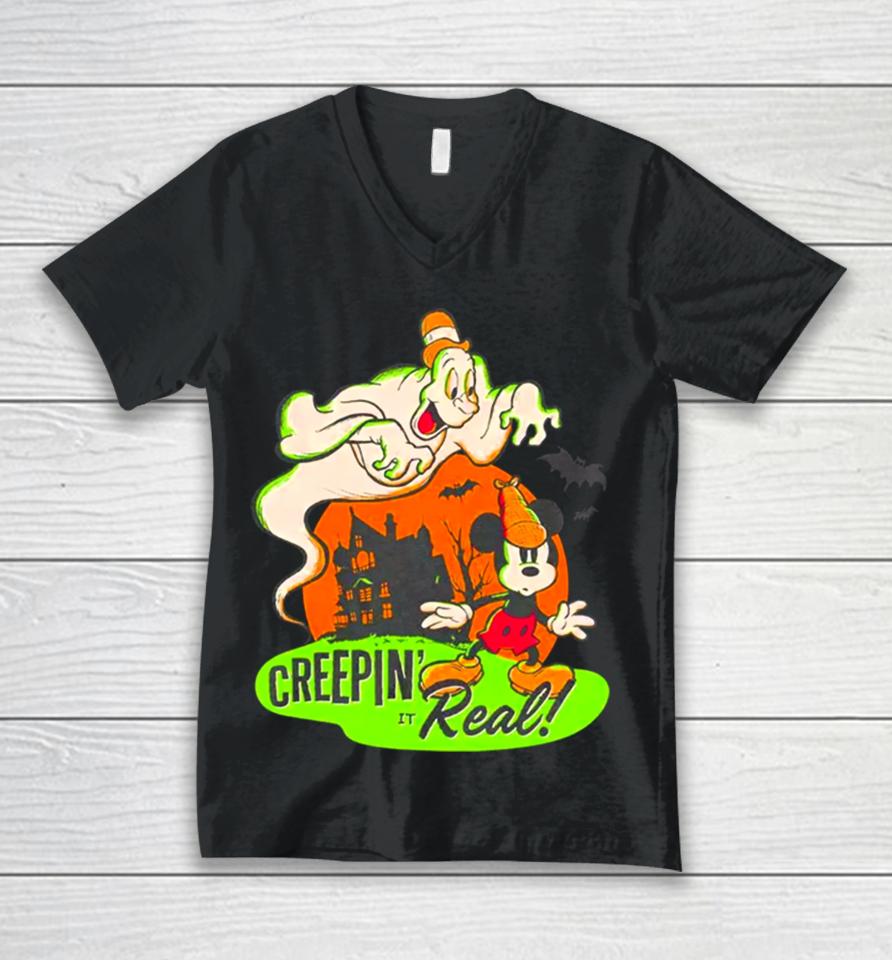 Disney100 Creeping Real Girls Unisex V-Neck T-Shirt