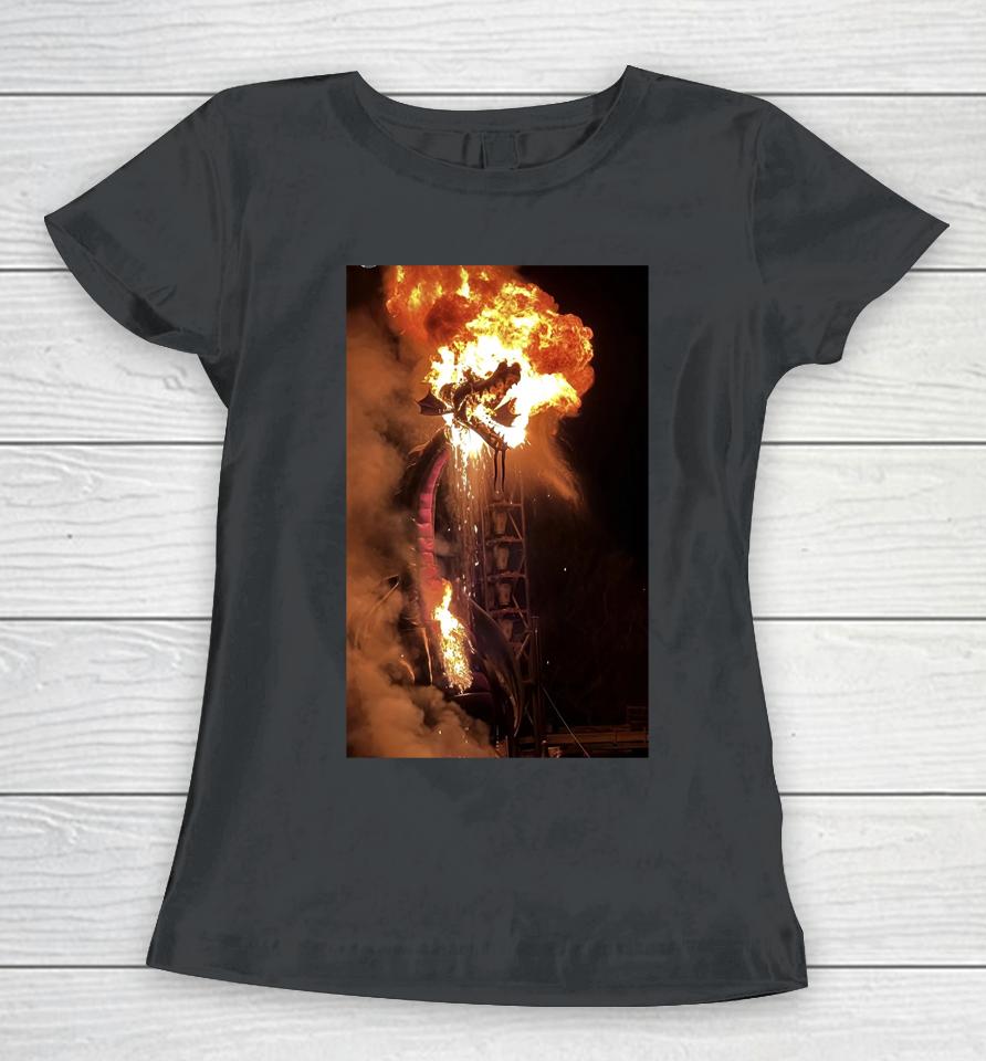 Disneyland Fantasmic Fire Dragon Women T-Shirt