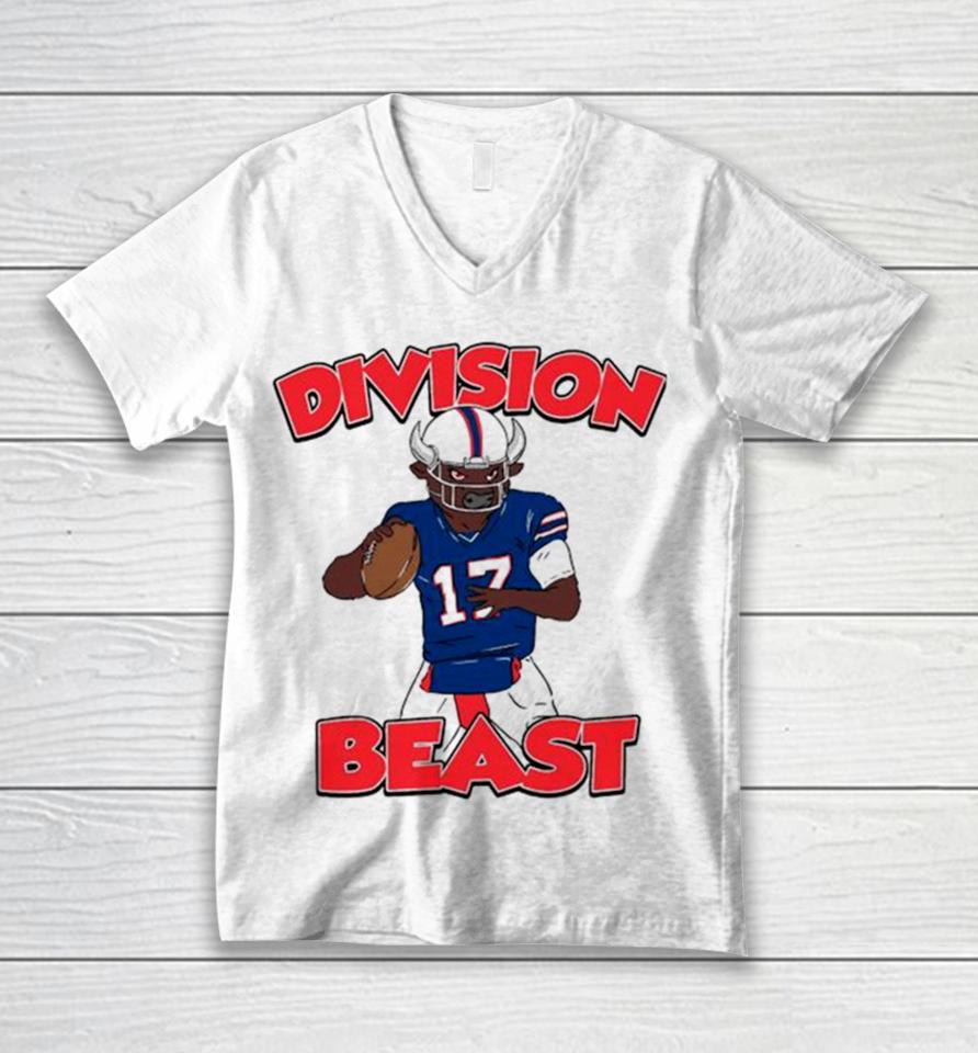 Division Beast Football Buffalo Bills 17 Ready Unisex V-Neck T-Shirt