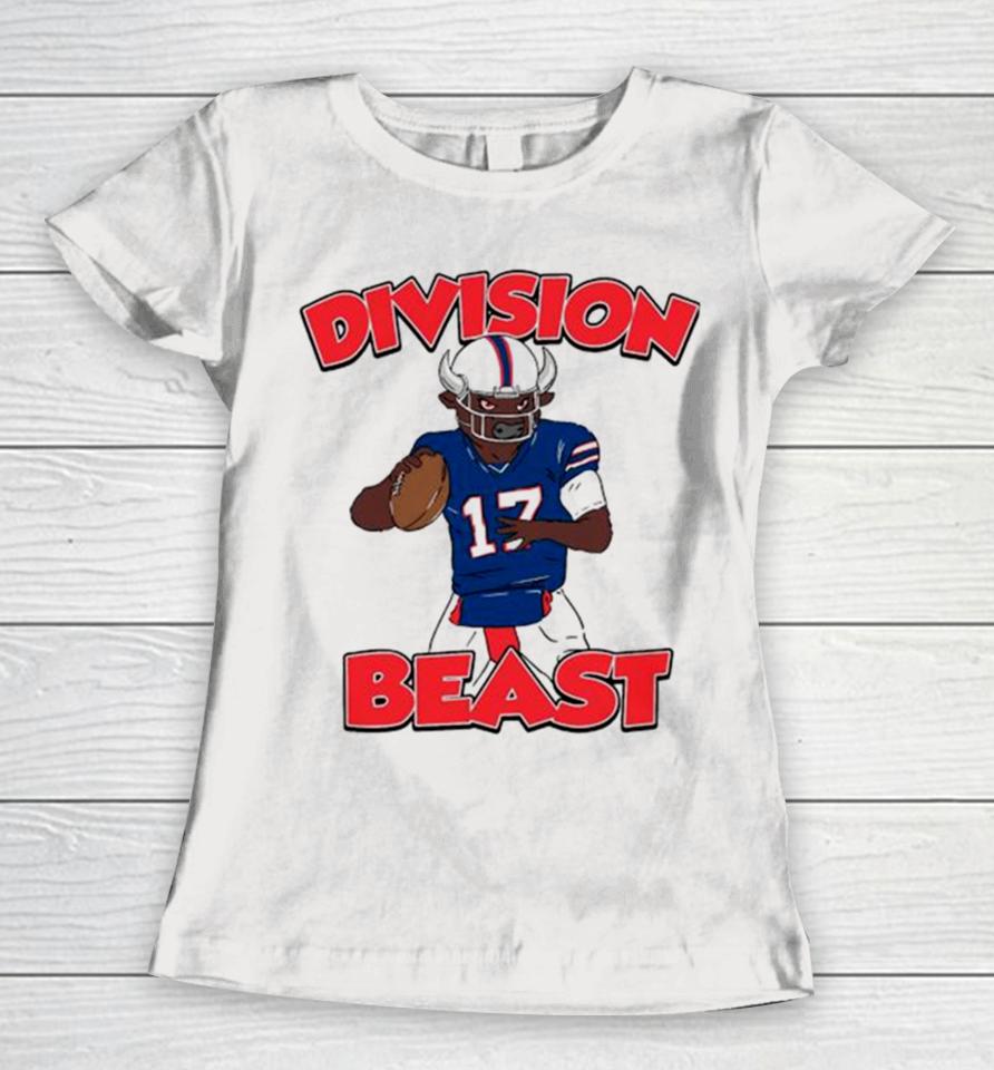 Division Beast Football Buffalo Bills 17 Ready Women T-Shirt