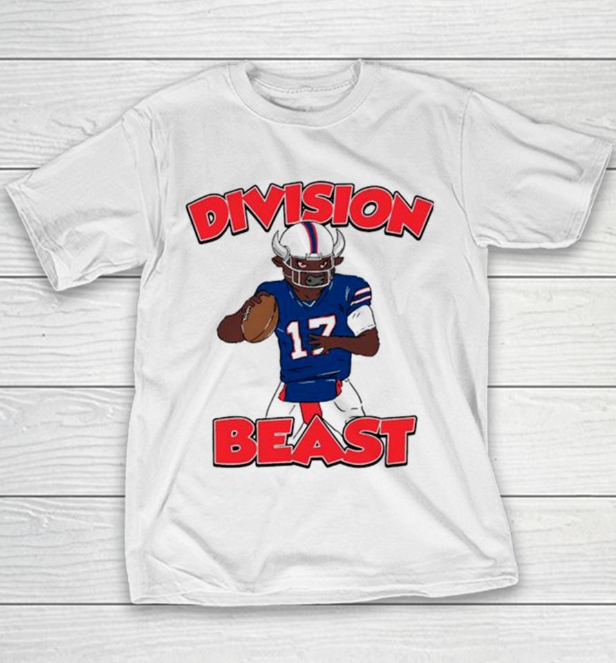 Division Beast Football Buffalo Bills 17 Ready Youth T-Shirt