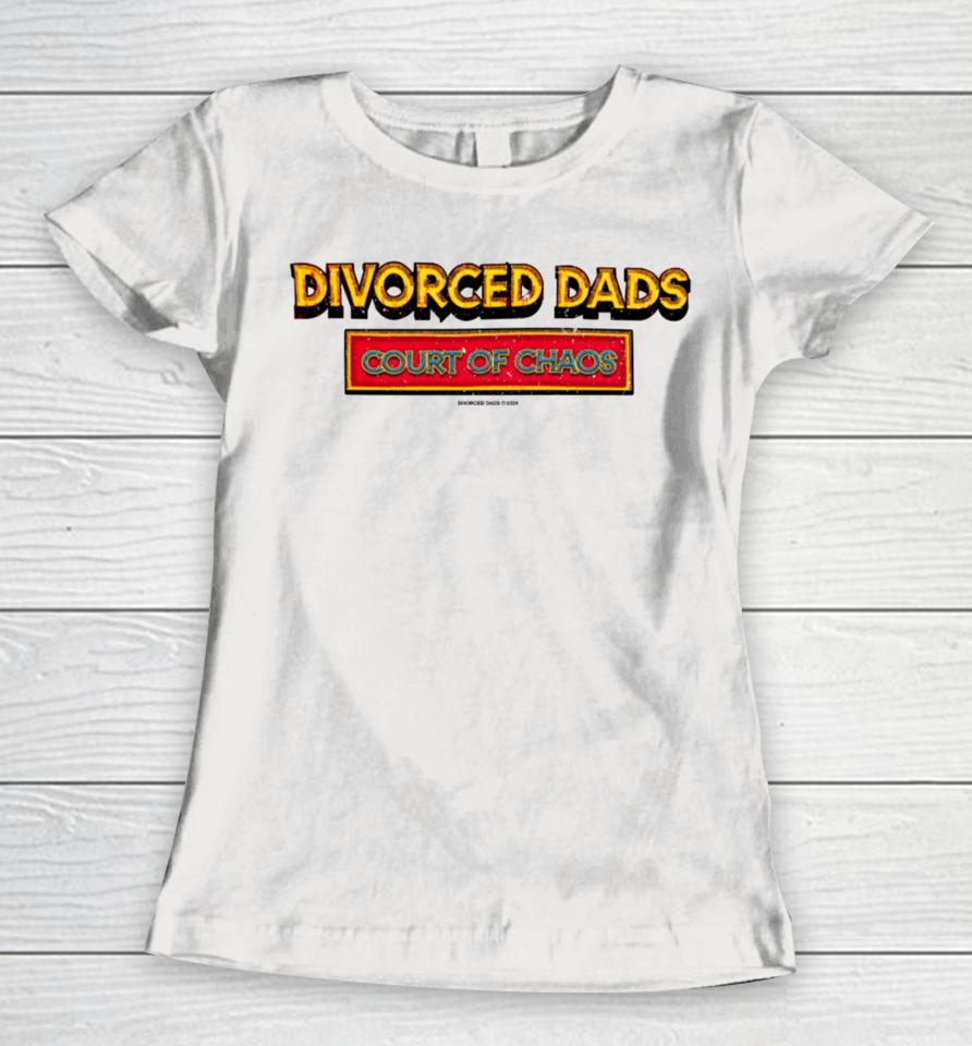 Divorced Dads Court Of Chaos With These Cards I Am Never Alone Women T-Shirt