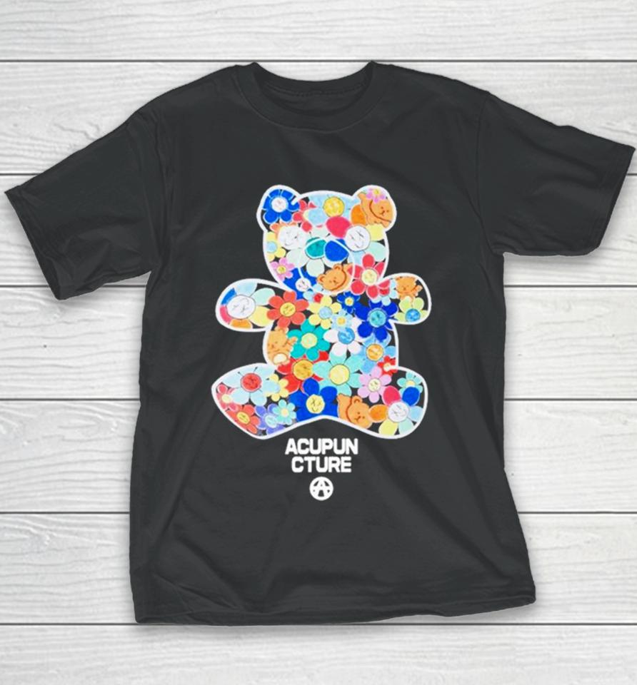 Djkarri Rainbow Bear Acupuncture Bear Youth T-Shirt