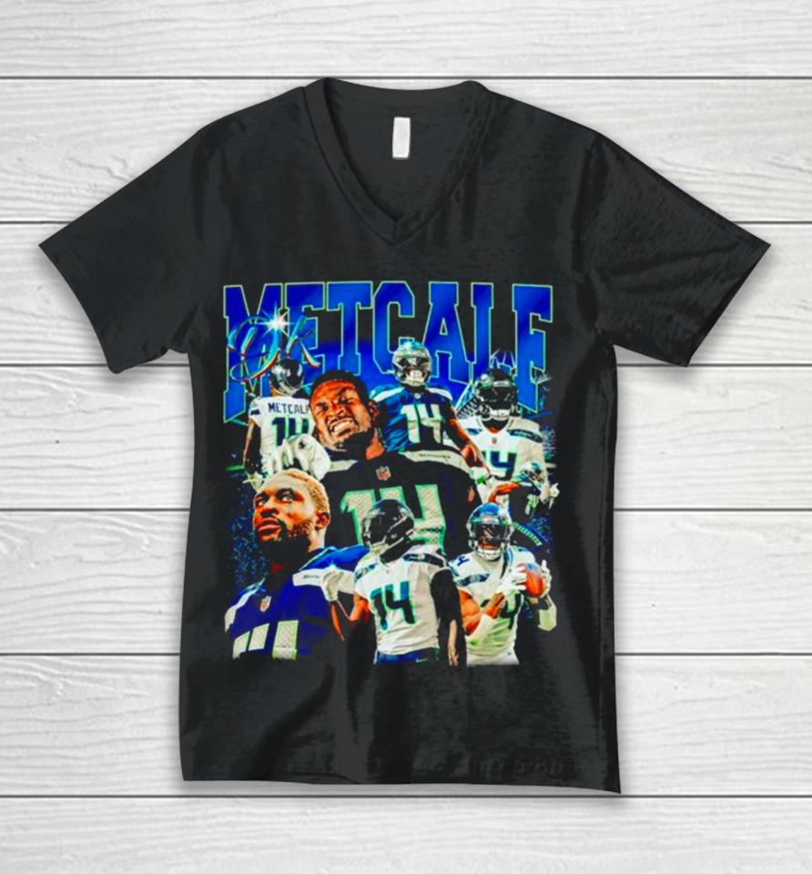 Dk Metcalf Seattle Seahawks Vintage Unisex V-Neck T-Shirt