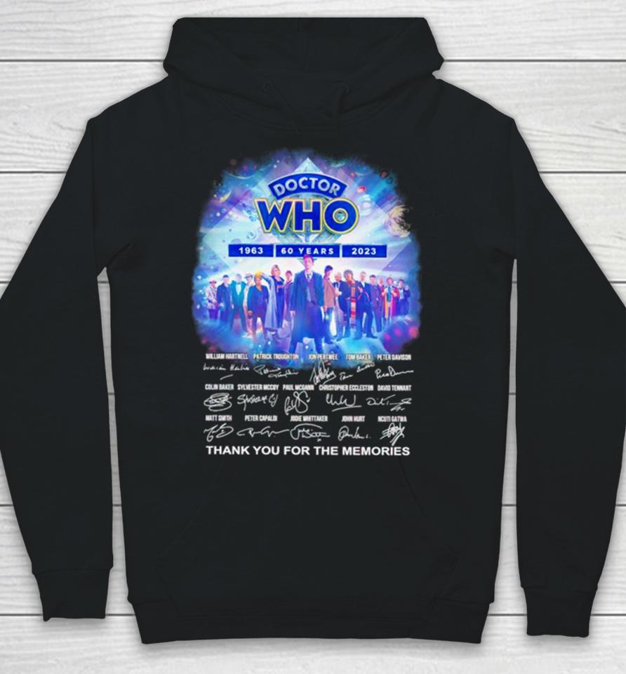 Doctor Who 60 Years Anniversary Thank You For The Memories Signatures Hoodie