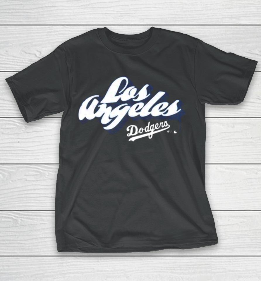 Dodgers Merch Los Angeles Dodgers Fanatics Branded Black Graffiti T-Shirt