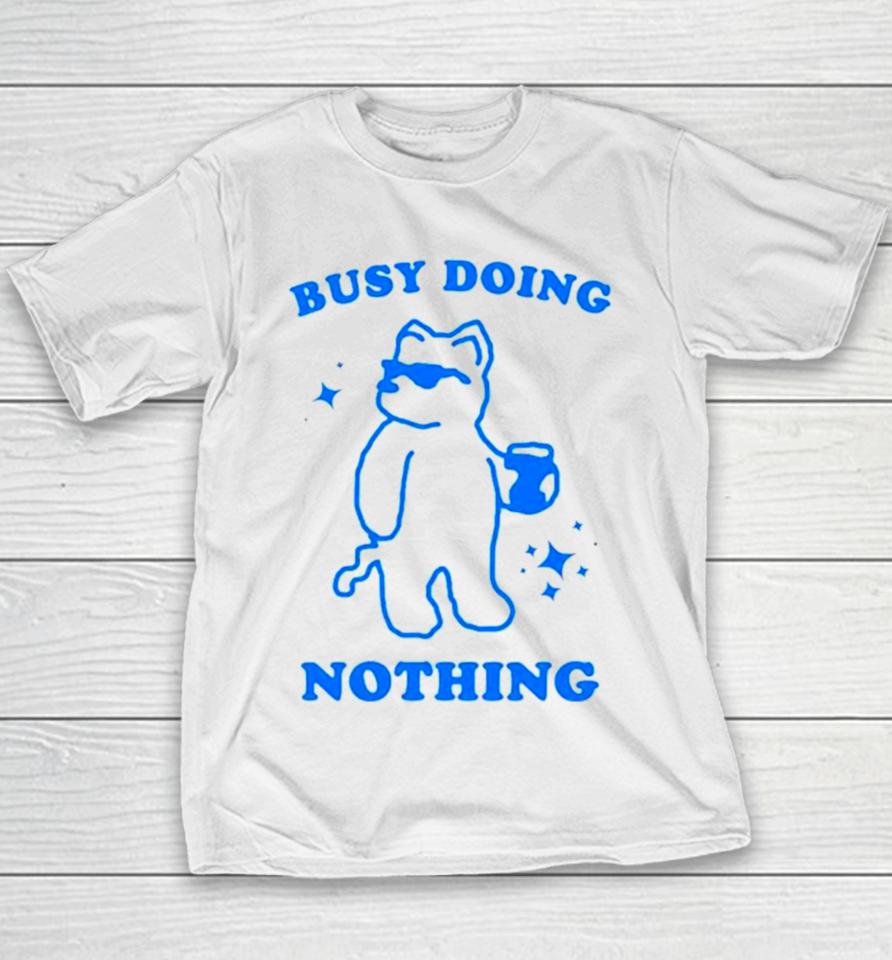 Dog Busy Doing Nothing Youth T-Shirt