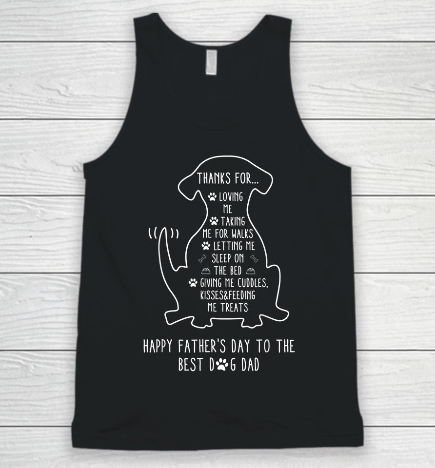 Dog Dad Happy Father's Day Unisex Tank Top