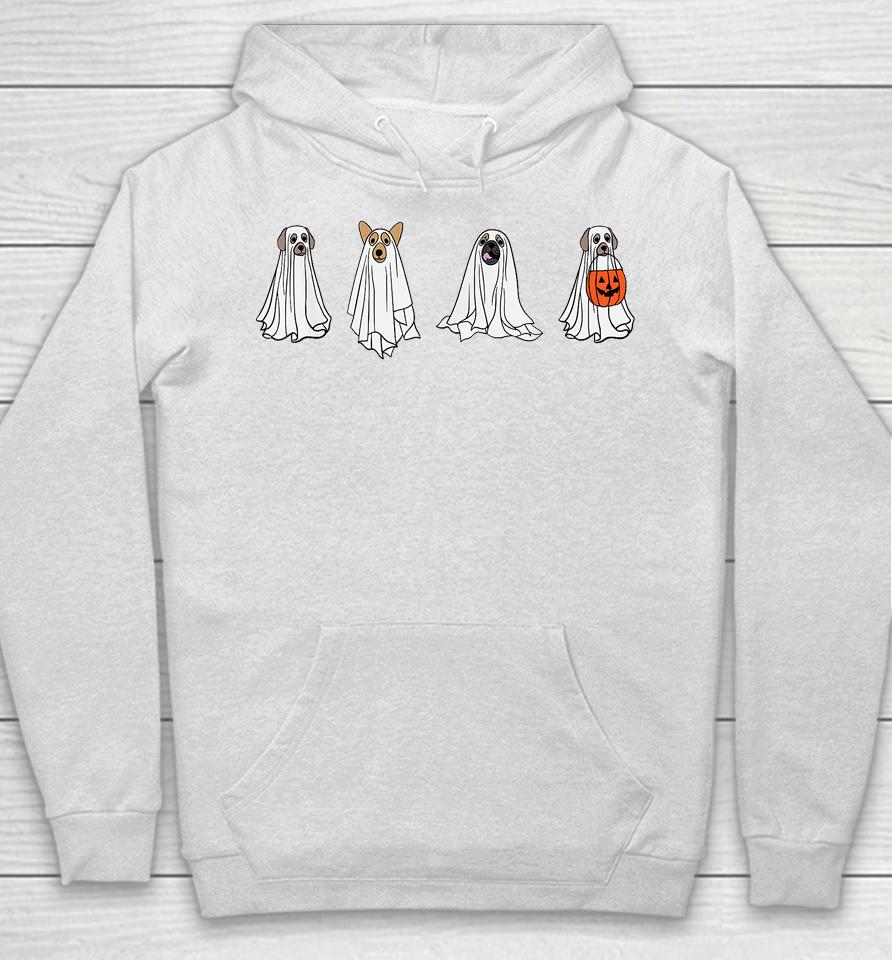 Dog Ghost Funny Halloween Mummy Dog Lover Matching Family Hoodie