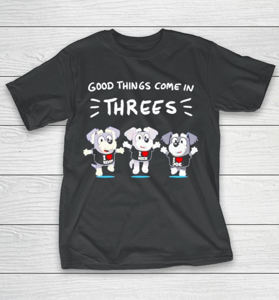 Dog Good Things Time Threes T-Shirt