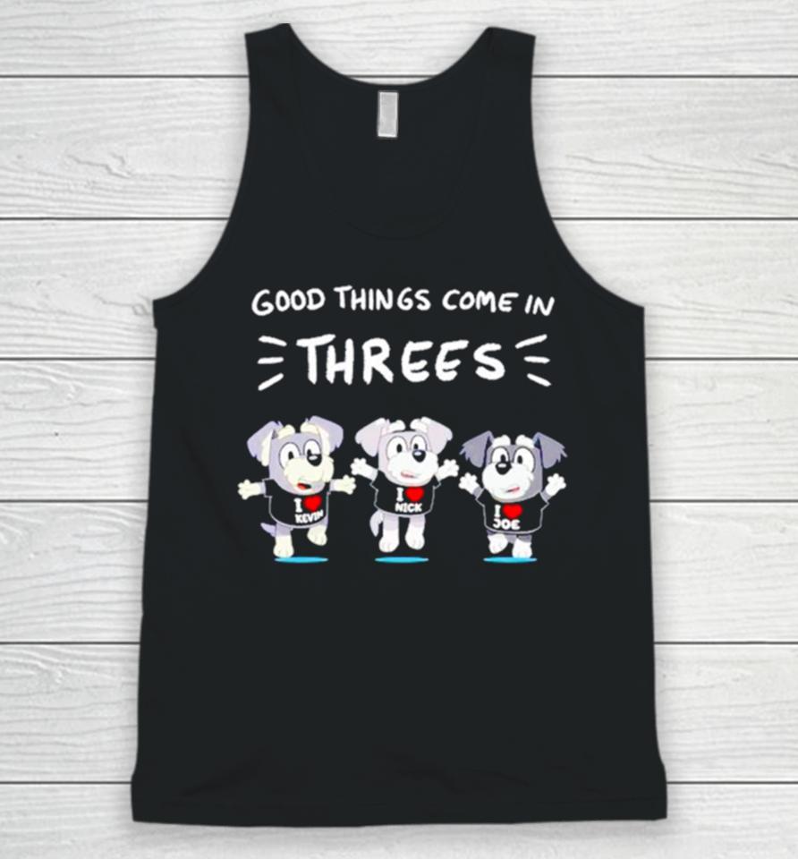 Dog Good Things Time Threes Unisex Tank Top