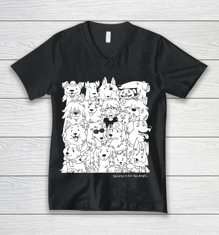 Dog Society Unisex V-Neck T-Shirt